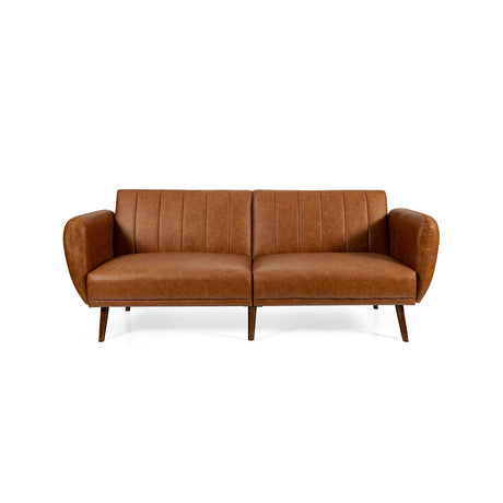 Sofá cama convertible de 3 plazas con respaldo ajustable para sala de estar