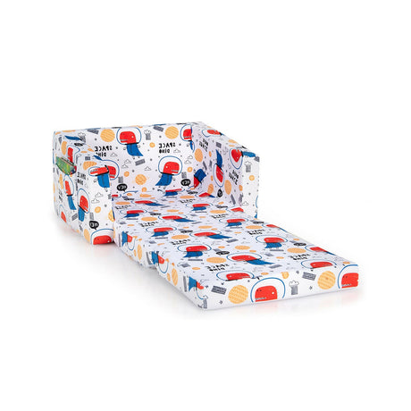 Sofá convertible 2 en 1 para niños con tela de terciopelo
