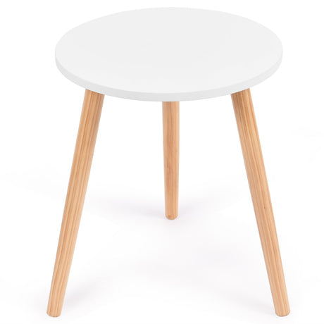 Mesa de centro redonda moderna de 16 pulgadas