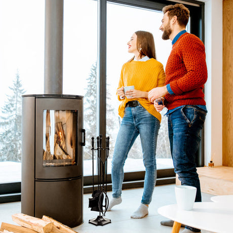 Juego de herramientas de chimenea de 5 piezas de 31 pulgadas