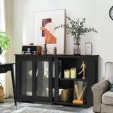 Aparador, bufé, alacena, mueble de almacenamiento con puerta corredera