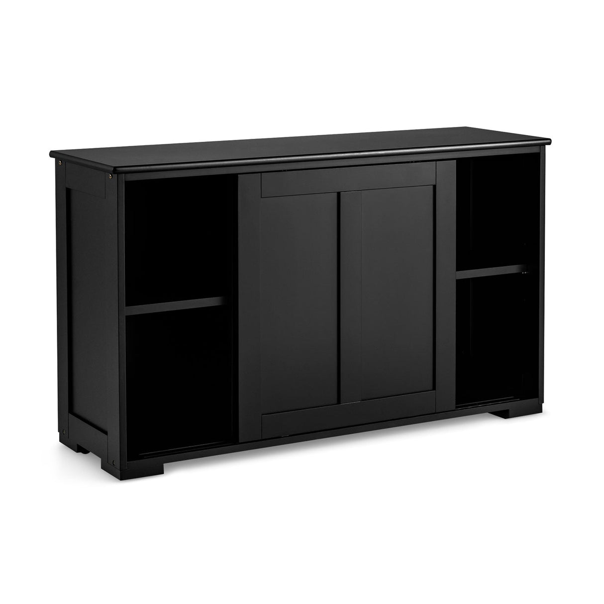 Mueble de cocina con puerta corrediza de madera