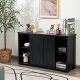 Mueble de cocina con puerta corrediza de madera