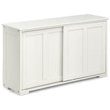 Mueble de cocina con puerta corrediza de madera