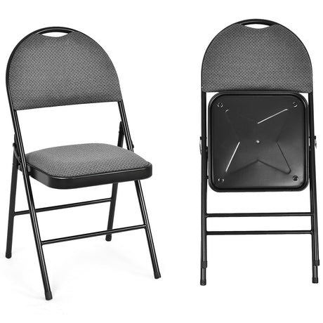 Sillas de comedor plegables acolchadas con respaldo de 2/4 piezas