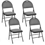 Sillas de comedor plegables acolchadas con respaldo de 2/4 piezas