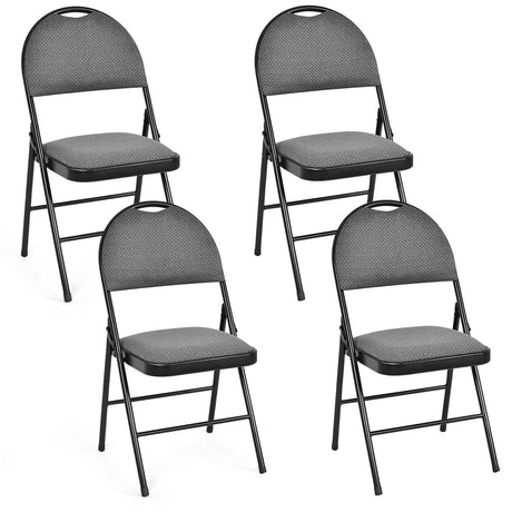 Sillas de comedor plegables acolchadas con respaldo de 2/4 piezas