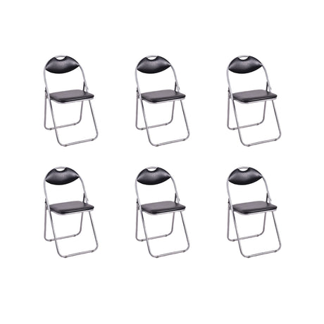 Juego de 2/4/6 Sillas de Comedor Plegables Portátiles con Asas de Transporte