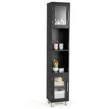 71 Inch Tall Tower Bathroom Storage Cabinet and Organizer Display Shelves for Bedroom