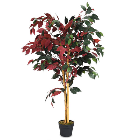 Ficus artificial de 1,2 m de alto con maceta de vivero