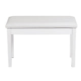 Solid Wood PU Leather Padded Piano Bench Keyboard Seat