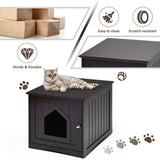 Mesa auxiliar de noche, resistente a la intemperie, casa de gato multifunción