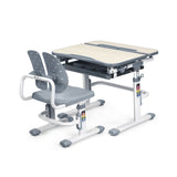 Juego de escritorio y silla de estudio para niños con altura ajustable