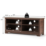 Mueble de TV de madera de 58 pulgadas para entretenimiento y medios
