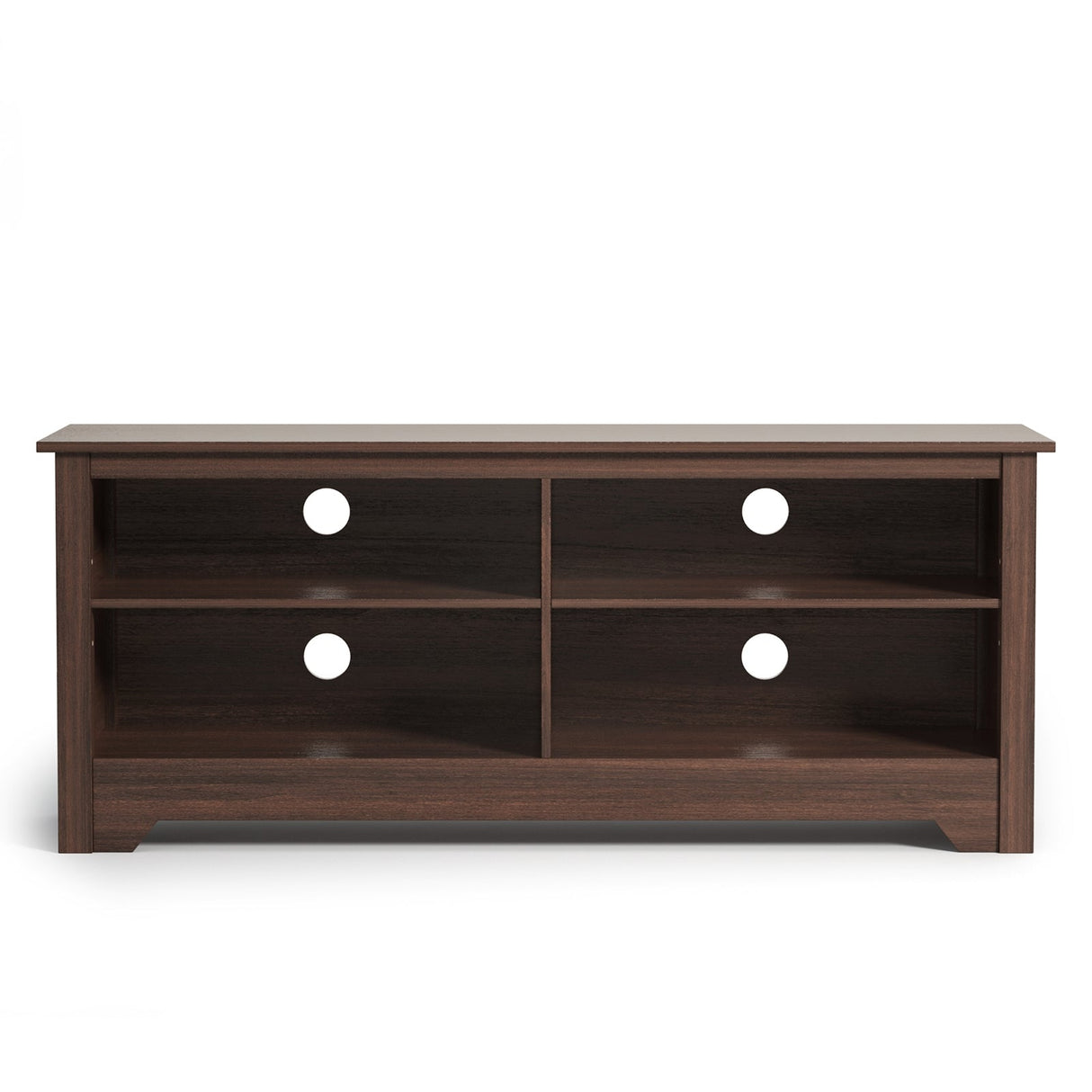 Mueble de TV de madera de 58 pulgadas para entretenimiento y medios