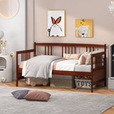 Twin Size Wooden Slats Daybed Bed with Rails