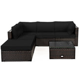 6 Pieces Outdoor Patio Rattan