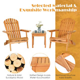 Juego de 3 sillas Adirondack con apoyabrazos anchos