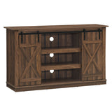 Mueble de TV con puertas corredizas tipo granero