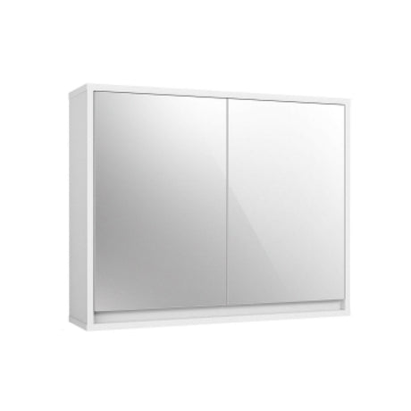 Botiquín de baño de 2 puertas con espejo y montaje en pared