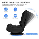 Silla de juego plegable de suelo de 5 posiciones