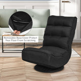Silla de juego plegable de suelo de 5 posiciones