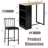 3 Piece Counter Height Pub Dining Set