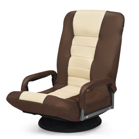 Sillón de suelo para gaming con giro de 360 grados y respaldo plegable y ajustable