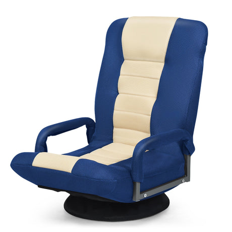 Sillón de suelo para gaming con giro de 360 grados y respaldo plegable y ajustable