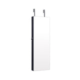 Lockable Storage Jewelry Cabinet with Frameless Mirror