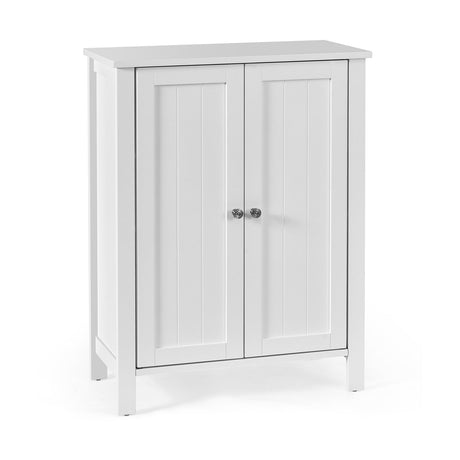 Organizador de almacenamiento de pie para baño de 2 puertas con ahorro de espacio