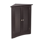 Bathroom Corner Storage Freestanding Floor Cabinet with Shutter Door