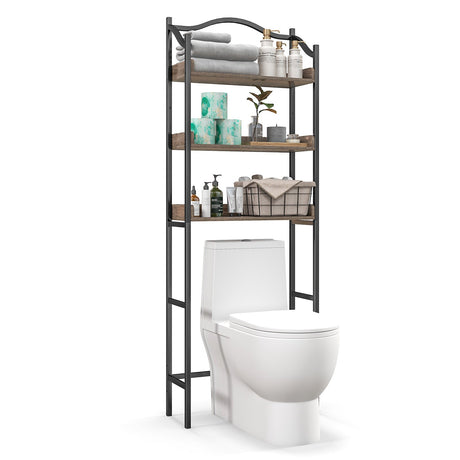 Estante organizador de baño de 3 niveles para colocar sobre el inodoro