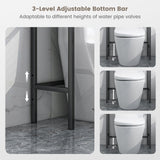 Estante organizador de baño de 3 niveles para colocar sobre el inodoro