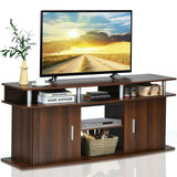 63 Inch TV Entertainment Console Center with 2 Cabinets