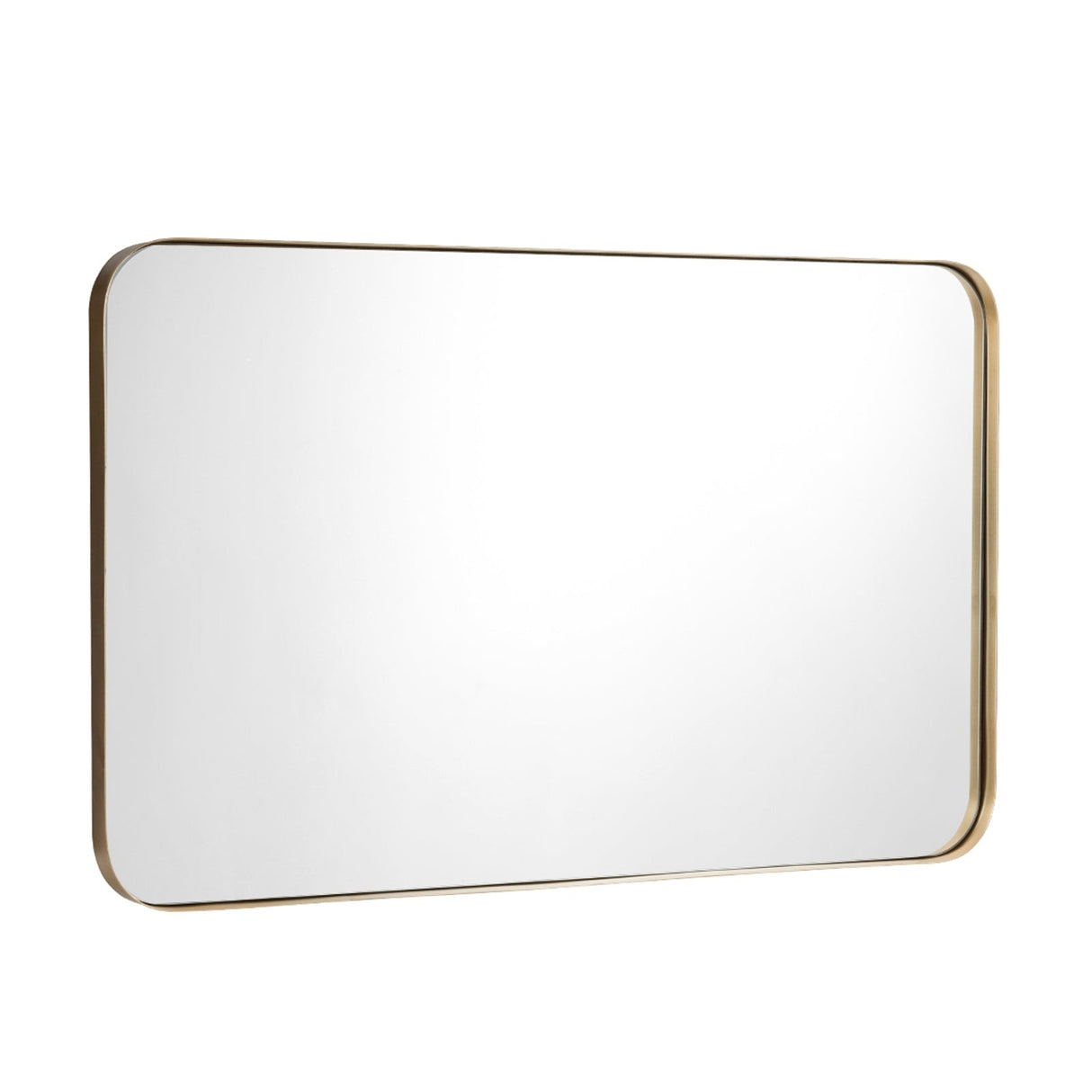 Espejo de pared rectangular con marco metálico de 32 x 20 pulgadas