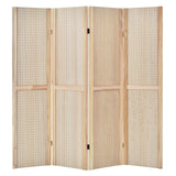 4-Panel Pegboard Display 5 Feet Tall Folding Privacy Screen for Craft Display Organized