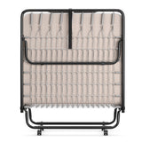 Rollaway Guest Bed with Sturdy Steel Frame and Memory Foam Mattress Made in Italy