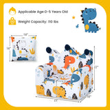 High-density Padding Kids Sofa with Armrest and Extra Pilow