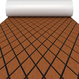 EVA Foam Boat Decking Sheet with Diamond Shape for Boat Surfboard-Brown