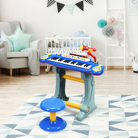Teclado electrónico de 37 teclas, piano de juguete para niños