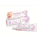 Rocs Baby Natural Toothpaste for Infants 0-3 Years - Fluoride-Free, Hypoallergenic, and Safe to Swallow