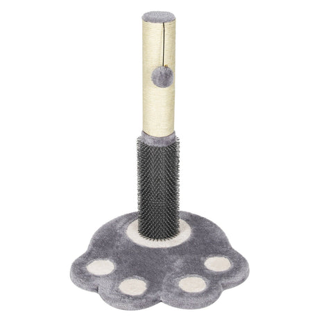 Rascador de Gatos Alto de 20.5 Pulgadas con Cuerda de Sisal y Bola de Peluche – Gris