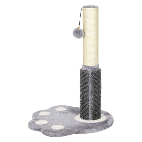 Rascador de Gatos Alto de 20.5 Pulgadas con Cuerda de Sisal y Bola de Peluche – Gris