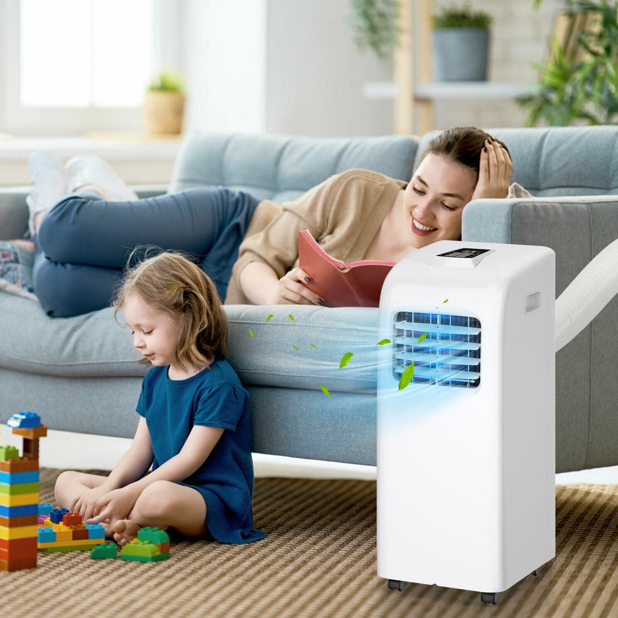 Aire Acondicionado Portátil de 8000 BTU (Ashrae) con Función Deshumidificadora