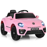 Coche eléctrico infantil Volkswagen Beetle con control remoto