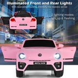 Coche eléctrico infantil Volkswagen Beetle con control remoto