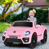 Coche eléctrico infantil Volkswagen Beetle con control remoto