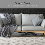 14-Position Adjusting Lazy Sofa Chair with Waist Pillow and Armrests