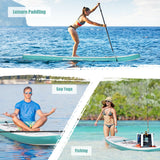 10.5 ft Inflatable Stand Up Paddle Board Surfboard with Aluminum Paddle Pump